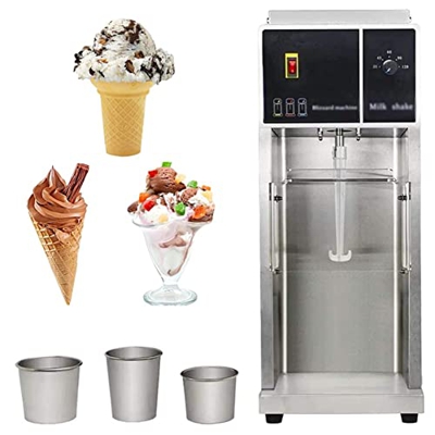 Ice Cream Makers Stainless Steel Chill Drink Mixer with 3 Cups Makes Ice Cream Sorbet Frozen Yoghurt 500W
