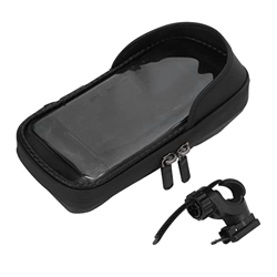 BuyWeek - Bolsa para teléfono de bicicleta, ángulo ajustable, bolsa para cuadro delantero de bicicleta, resistente al agua, parasol, soporte para telé precio