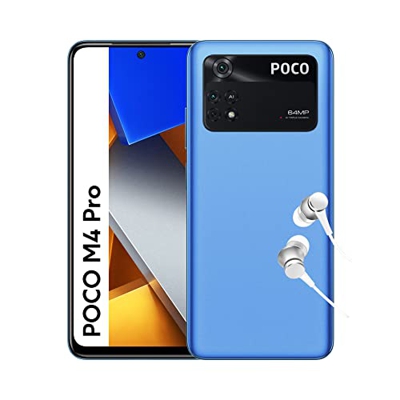 POCO M4 Pro Smartphone 8+256GB, 6.43 pulgadas 90Hz AMOLED DotDisplay, MediaTek Helio G96, Triple Cámara de 64MP, 5000mAh, Cool Blue, Versión ES