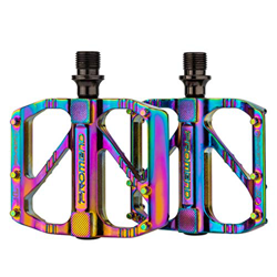 Bicycle Flat Pedals, Mountain Bike Pedal Aluminum Alloy Non-Slip Clipless Hybrid City Ladies Adult Junior precio