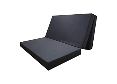 Colchón Plegable Todas Las Medidas Cama Invitados Camper camión Caravana (Gris, 135 * 190 * 10)