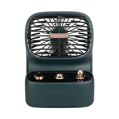 SmallDimple Mesa portátil Mini Ventilador Escritorio Aire Acondicionado Enfriador refrigeración Ventilador eléctrico Recargable USB sin aspas para Ofi