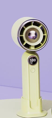 Pequeño Ventilador Portátil Mini Usb Recargable Silencioso Portátil Pequeño Ventilador De Alimentación Auxiliar Soplado Por El Viento Verde