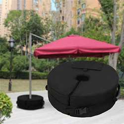 Bolsa De Peso Sombrilla De Patio, Ronda Soporte De Base De Arena Bolsa, para Patio Playa al Aire Libre Voladizo o Poste de Bandera Resistente, Fácil I precio