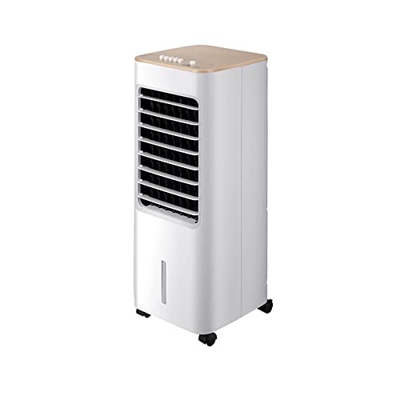 YYBD Aire Acondicionado 3 En 1 con 4 Ruedas, Oscilante De Rotación De 60°, Humidificador, 3 Velocidades Y Tanque De Agua 5 L, Blanco