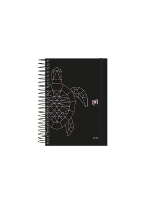 Oxford, Agenda 2022 2023 Día Por Página, Tapa Extradura, 12x18cm, Español, Diseño So Chic "Tortuga"