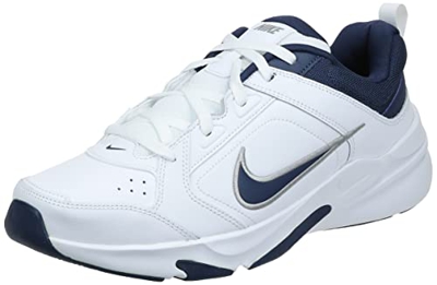 Nike Defy All Day, Zapatillas Hombre, White Midnight Navy Mtlc Silver, 44 EU