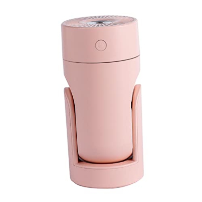 LOVIVER Mini humidificador de aire ultrasónico Nano Difusor Lámpara LED Aroma ajustable Purificador de niebla personal para escritorio Sala de estar, 
