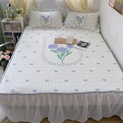 TRGCJGH Colchoneta Refrescante, Colchón De Verano, Almohadilla para Dormir De Seda Helada, Colchoneta para Dormir De Verano, Te Ayuda A Mantenerte Fre características