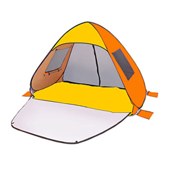 3-4 Personas Grandes De La Playa Emergente, UPF 50+ Auto Toldo Auto Portable Cabina para Al Aire Libre para Exteriores,Naranja en oferta