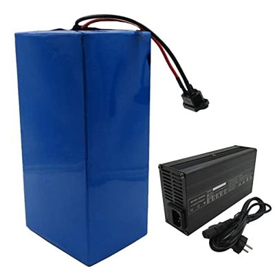 IVIWCLOP Batería Bicicleta Eléctrica De 72V 60Ah 50Ah 1000W-5600W Batería Iones Litio Baterías Alternativas Plomo-ácido con Cargador Rápido De 5A para