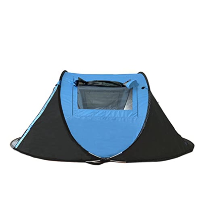 ZLZNX Tienda de Campaña Camping al Aire Libre 3-4 Personas Totalmente Automático Velocidad Abierta Impermeable Ligero Tienda de Mochilero,Azul,245 * 1