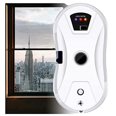 Niczu Limpiador de Ventanas Robot, Tiempo de Funcionamiento de la Batería 20 min, Robot Limpiador de Ventanas Inteligente Eléctrico con Control Remoto