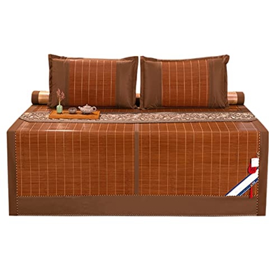 Colchoneta de bambú de verano, colchón de enfriamiento antideslizante plegable, colchoneta de aire acondicionado, ropa de cama de verano, uso de doble