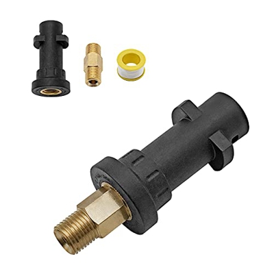 Fai Top Adaptador de cañón de espuma para lavadora a presión, conector de rosca, botella de jabón compatible con K2/K3/K4/K5/K6/K7 Karcher K Series