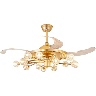Ventilador De Techo Retráctil De 42'',Ventilador De Techo con Luces Y Control Remoto,6 Velocidades, 4 Horas De Tiempo Motor Reversible De 33 W,para Sa