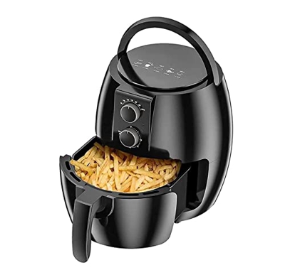 Air Fryer Hot Air Fryers Oven Oilless Cooker with Temperature Control Non-Stick Fry Basket Auto Shut Off Feature 1350W Black