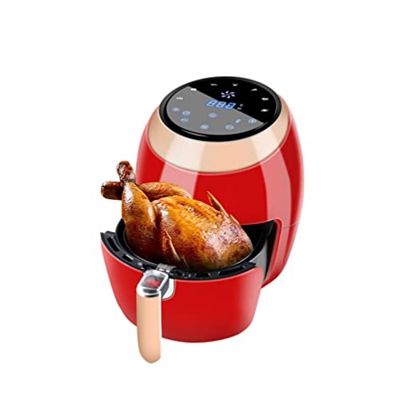 Air Fryer 1500W Electric Hot Oven Cooker 8 Presets Preheat LED Touch Screen Nonstick Basket 7L Black (Color : Red) (Red)