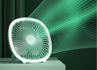 Mini - Fan Multifunción Usb Charge Fan Mud Fan Lamp Version Green