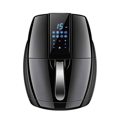 Air Fryer Electric Hot Oven Oilless Cooker Digital Touch Screen with 8 Cooking Presets Nonstick Basket 1400W Black
