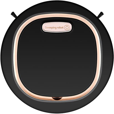 Abudend Robot de barrido USB Aspirador inteligente Hogar Herramienta de limpieza inteligente Restaurador de tela (negro, talla única)