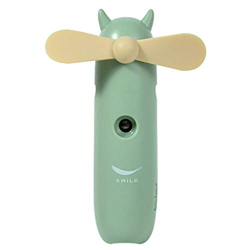 SKED Verano portátil de Carga USB Mini pulverizador de Mano pequeño Ventilador humidificación Estudiante Lindo Dormitorio portátil al Aire Libre/Verde precio