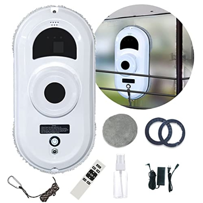 Niczu Robot Limpiador Automático Inteligente para Limpieza de Cristales de Ventanas con Mando a Distancia Adecuado para Ventanas Interiores y Exterior