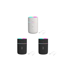 rongweiwang 3 Juegos de humidificador de aire portátil de 220ML, difusor recargable USB, generador de niebla, rociador, contenedor de agua a prueba de en oferta