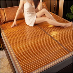 Alfombrilla de Bambú para Cama, Colchón Fresco Colchoneta de Dormir de Verano de Bambú Plegable Almohadilla, Alfombrilla De Aire Acondicionado, Uso de en oferta