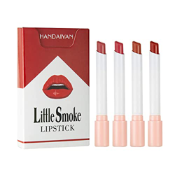 Red Set Maquillaje Lápiz labial Maquillaje Impermeable Tubo de terciopelo Lápiz labial femenino Caja desnuda Brillo Duradero Hidratante Labio largo Ma características