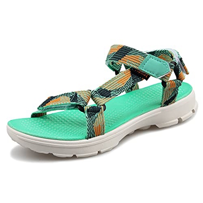 riemot Sandalias Mujer, Zapatos Verano para Caminar, Sandalias de Senderismo, Trekking, Playa, Casual, Sandalias Deportivas con Tiras, Sandalias de Pu