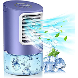 AECBUY Aire Acondicionado Móvil, Aire Acondicionado 3 En 1, Mini Ventilador Móvil Y Humidificador, Refrigerador Evaporativo De Espacio Pequeño De 7 Co precio