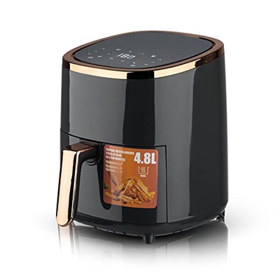 XINDONG Freidora Air Smart Touch Screen Free French Fries Fryer Fryer Frys Frys Frys 4L-5L, Adecuado For 4-5 Personas 2000W 220V