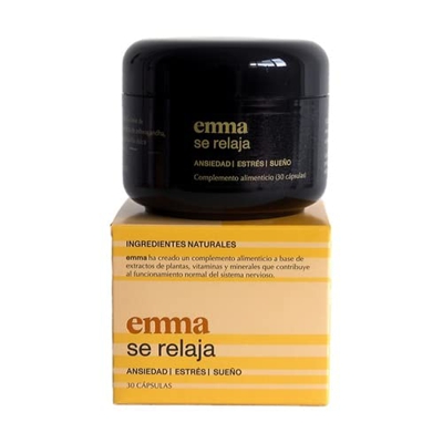 Emma se Relaja. Pastillas para Combatir el Estrés, la Ansiedad y el Insomnio. 100% Naturales con Ashwagandha, Valeriana, Vitamina B12 y Magnesio. Espe