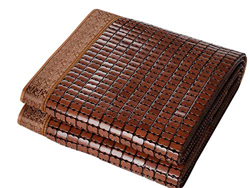 Mr.LQ Colchoneta De Enfriamiento De Verano Plegable, Suave, Lavable, Duradero, Carbonizado, Colchón De Bambú Mahjong, para Dormitorio, Doble Almohadil características