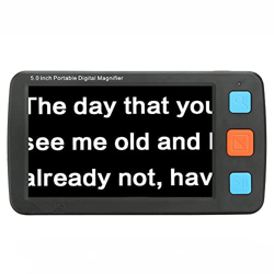 Pantalla digital de videos de 5.0 pulgadas, 4x-32x Zoom, modo multicolor, 5 niveles de brillo, HDMI AV Salir TELEVISOR, Herramienta ideal for leer la  en oferta