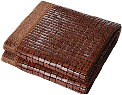 Colchón de Cama de Verano Plegable, Almohadilla de Dormir Fresca, Estera de Bambú Mahjong Carbonizada Suave y Transpirable Para Cama, Estera de Dormir en oferta