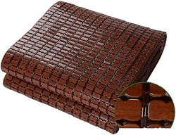 Estera de Dormir de Verano de Bambú Refrescante, Colchón de Bambú Mahjong Carbonizado Plegable Suave y Duradero Para Colchones Dobles de Dormitorio Ho en oferta