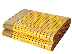 Mr.LQ Colchoneta De Enfriamiento De Verano Plegable, Suave, Lavable, Duradero, Carbonizado, Colchón De Bambú Mahjong, para Dormitorio, Doble Almohadil precio