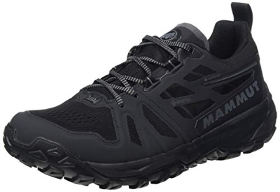 Mammut Saentis Low GTX, Zapatillas para Carreras de montaña Mujer, Black-Phantom, 38 2/3 EU