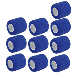 Cinta 10pcs no Tejida Vendaje Autoadhesivo Vendaje elástico Deportes al Aire Libre Hombres Mujeres Azul en oferta