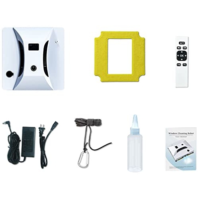 Niczu Robot de Limpieza de Ventanas con Control Remoto, Aspiradoras Robóticas Automáticas para Limpiar Vidrios para Ventanas de Gran Altura, Azulejos,