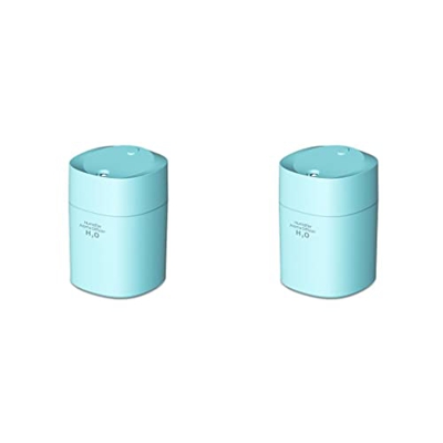 YIUPEDRFG 2 Juegos de Difusor de humidificador de aire de 200ML, rociador de Aroma de LED portátil, accesorios de atomizador para viajes de dormitorio