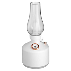 Ctzrzyt Humidificador de Aire con LáMpara Retro Recargable por USB con Difusor de Aromaterapia con Luz LED, Fabricante de Niebla para DecoracióN del H características