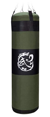 ZWINNER Saco de Boxeo Saco de Boxeo Adultos niños, Set de Saco de Boxeo con Guantes de Boxeo y Soporte de Techo, sin Relleno 60/80/100/120/150 cm-100c