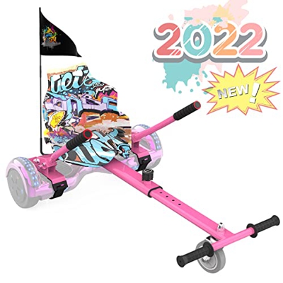 RCB Asiento para Hoverboard, Accesorio para Kart para Hoverboards, Hoverboard con Asiento, Apto para Todos los Scooters de 6,5 a 10 Pulgadas, Dos Vuel