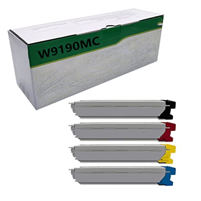 LLQQ Reemplazo de Cartuchos de tóner compatibles para HP W9190MC para su Uso con Laserjet de Color MFP E77825Z MFP E77830DN MFP E77830Z 4-Pack