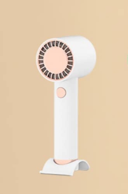 Pequeño Ventilador De Mano De Turbina Soporta Carga Usb Pequeño Ventilador De Mano Blanca