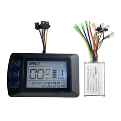 wueiooskj Juego de controlador de velocidad del Motor LCD para bicicleta eléctrica, botón de pantalla de resistente al agua, caja de Control de operac precio