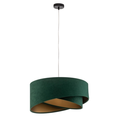 Lámpara colgante Vivien, bicolor, verde/oro